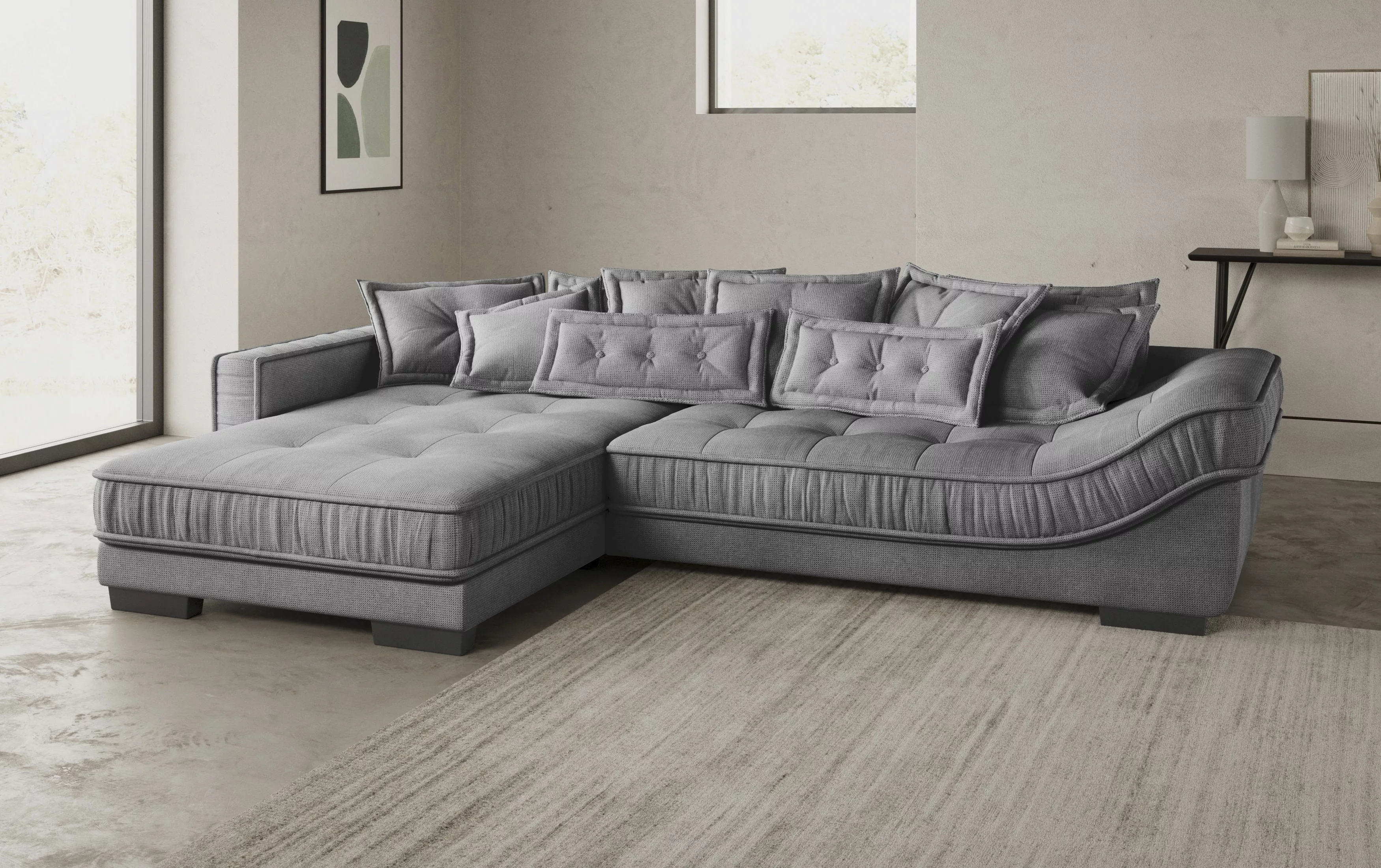 INOSIGN Ecksofa "Diwan II DuraFlex", DuraFlex-Kaltschaumpolsterung, bis 140 günstig online kaufen