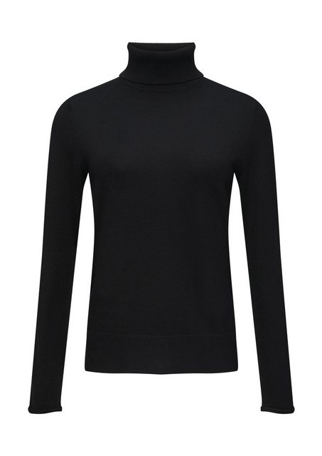 s.Oliver BLACK LABEL Rollkragenpullover mit Rippbündchen günstig online kaufen