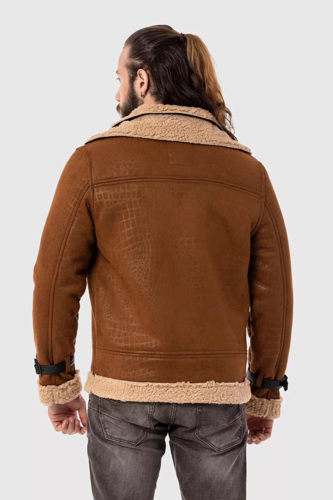 Cipo & Baxx Parka "Jacke", ohne Kapuze, im Flieger-Look günstig online kaufen
