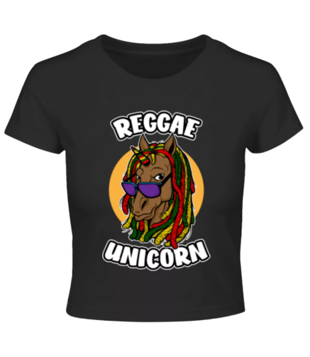 Reggae Unicorn · Crop T-Shirt günstig online kaufen