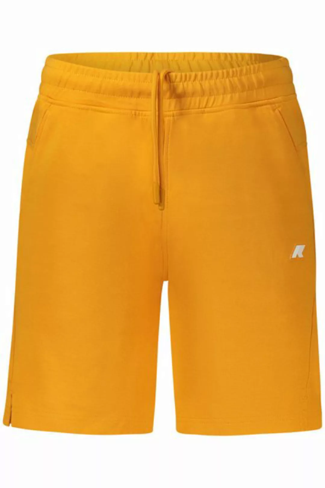 K-Way 5-Pocket-Hose Kurze Herren-Sporthose Orange mit Kordelzug und Kontras günstig online kaufen