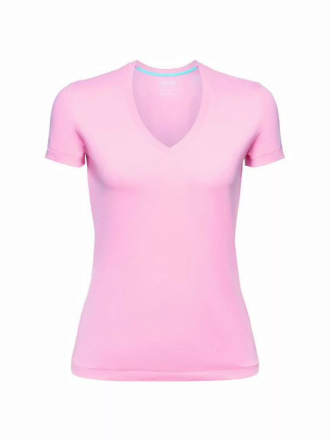 Esprit T-Shirt Jersey-T-Shirt mit V-Ausschnitt (1-tlg) günstig online kaufen