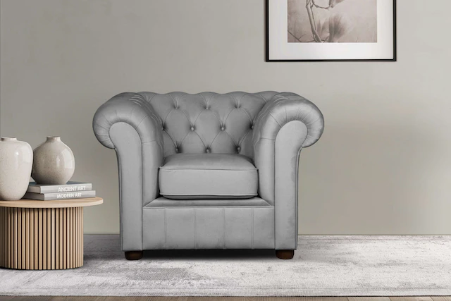 Home affaire Sessel "CHARENTE, Chesterfield, Wellenfederung, Maße B/T/H: 10 günstig online kaufen
