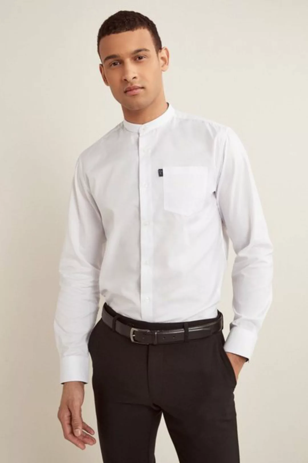 Next Langarmhemd Pflegeleichtes Button-Down-Oxford-Hemd (1-tlg) günstig online kaufen