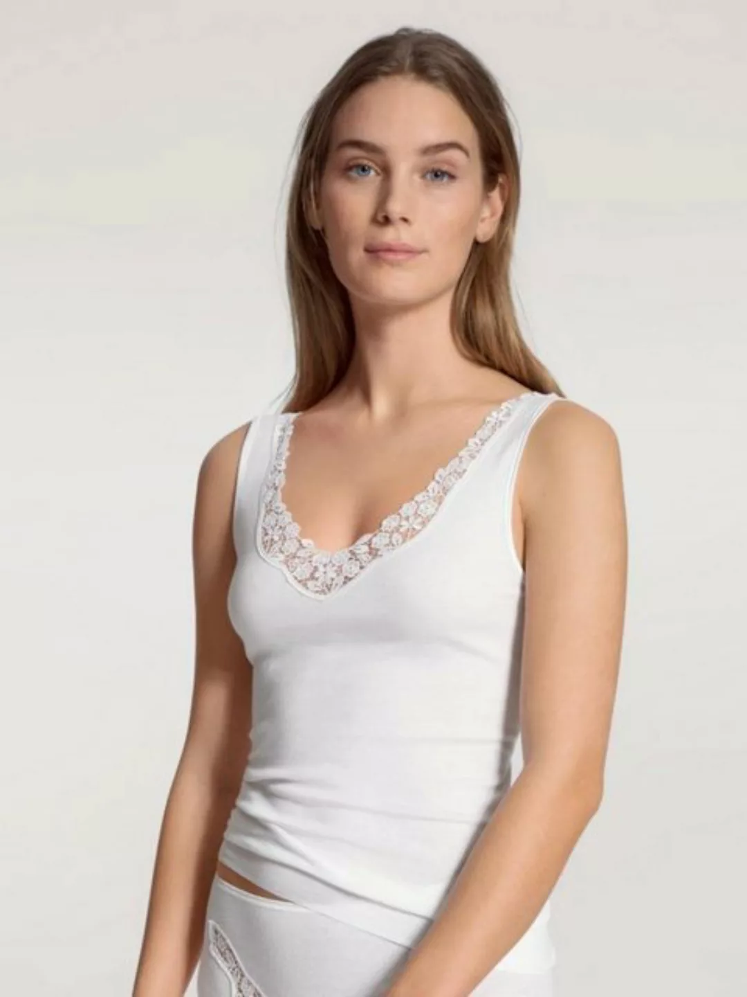 CALIDA T-Shirt DAMEN Top ohne Arm, weiss günstig online kaufen