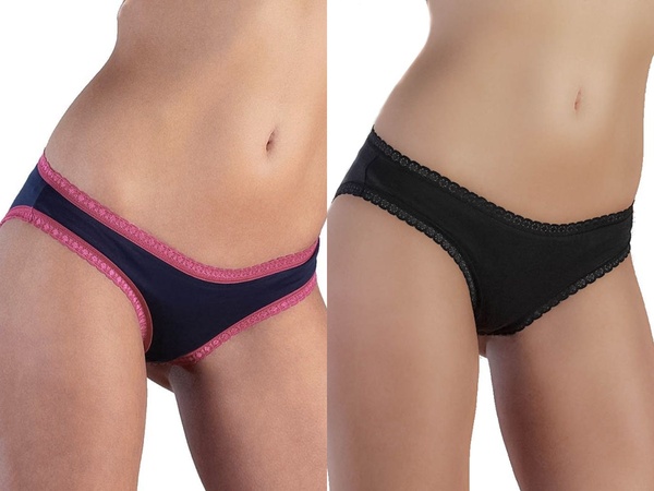 4 Er Pack Mix Damen Slip Spitze Bio-baumwolle Bikinislip "Albero" günstig online kaufen