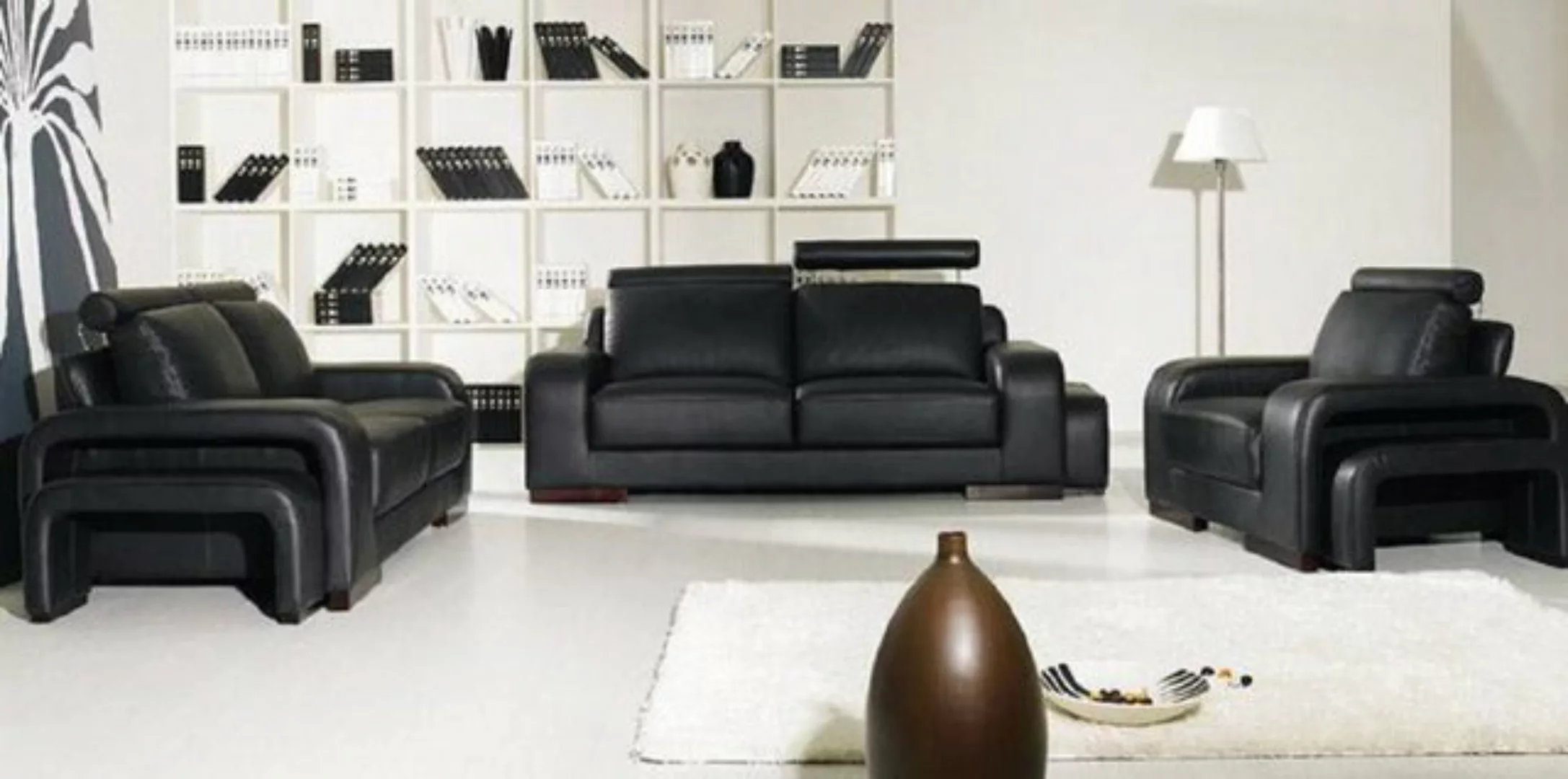 JVmoebel Sofa Dreisitzer Sofa Couch Polster Designer 3er Sofas Couchen Lede günstig online kaufen