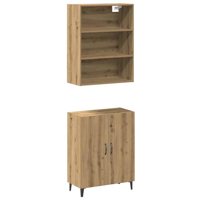 vidaXL Hängeschrank Sideboard mit Wandschrank Artisan-Eiche Holzwerkstoff ( günstig online kaufen