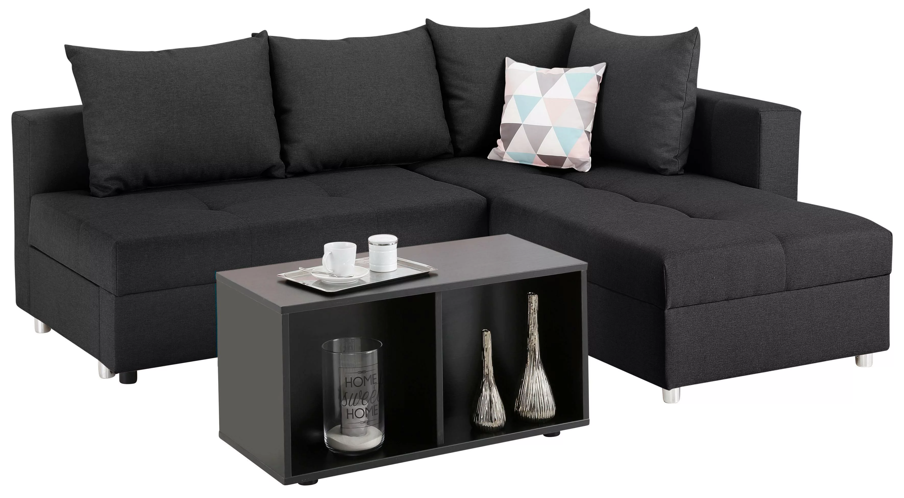 Home affaire Ecksofa »Italia L-Form«, mit Bettfunktion, mit Federkern günstig online kaufen