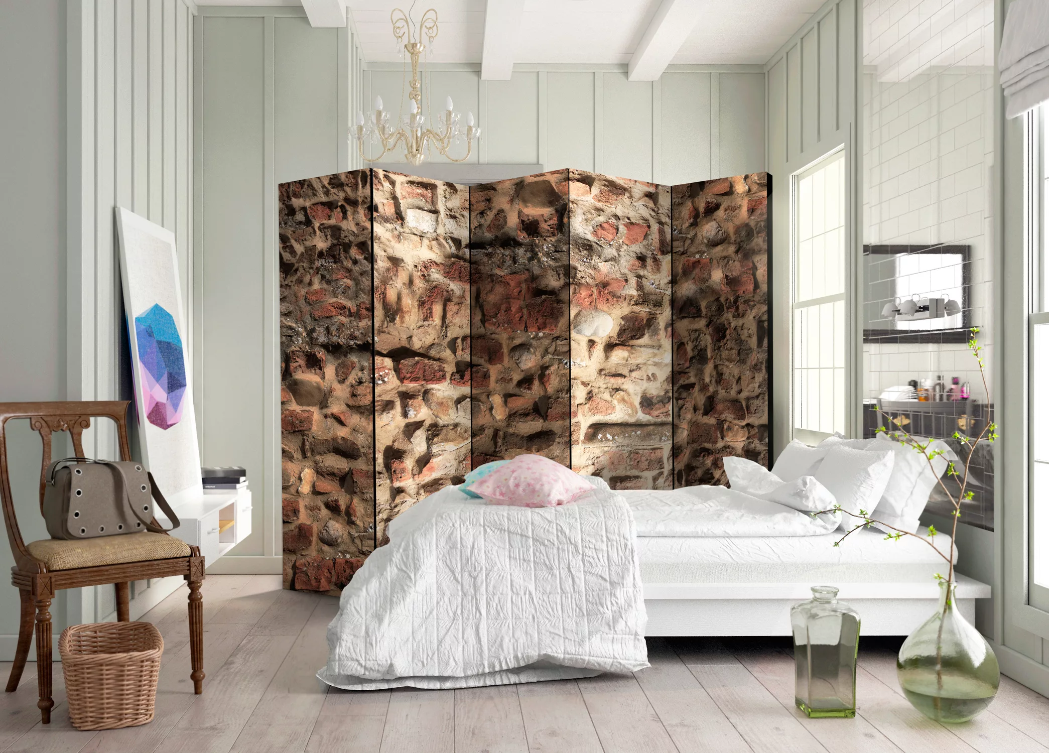 5-teiliges Paravent - Ancient Wall Ii [room Dividers] günstig online kaufen