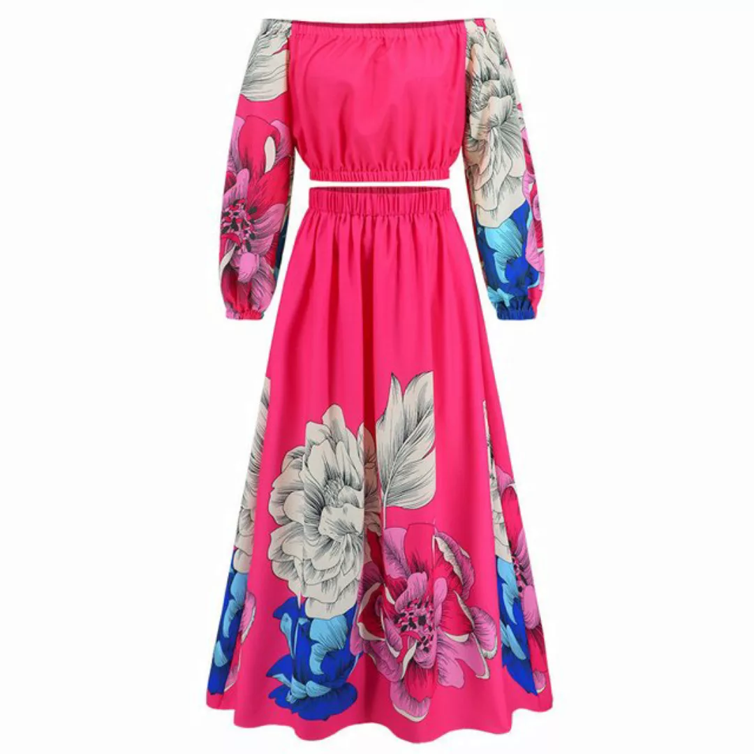 AFAZ New Trading UG Sommerkleid Damen Sommerkleid Volants Schulterfreies Kl günstig online kaufen