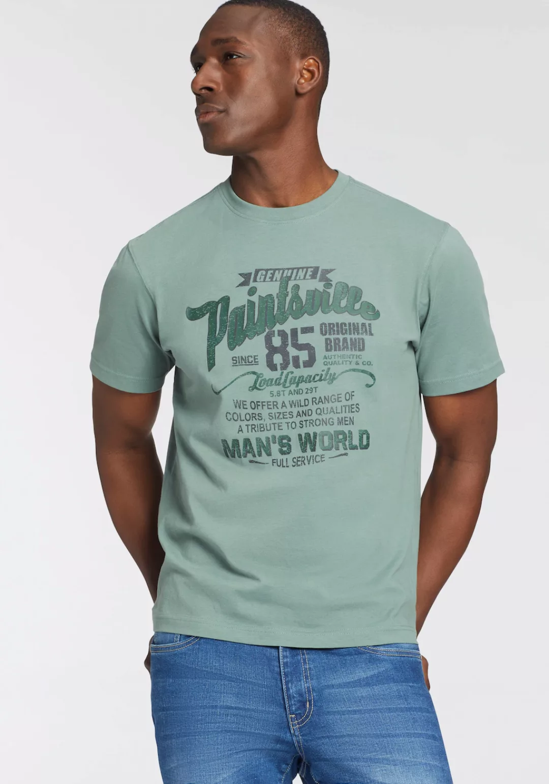 Man's World T-Shirt mit Print günstig online kaufen