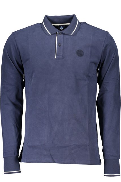 North Sails Poloshirt Nachhaltiges Herren-Langarmshirt in Blau mit günstig online kaufen