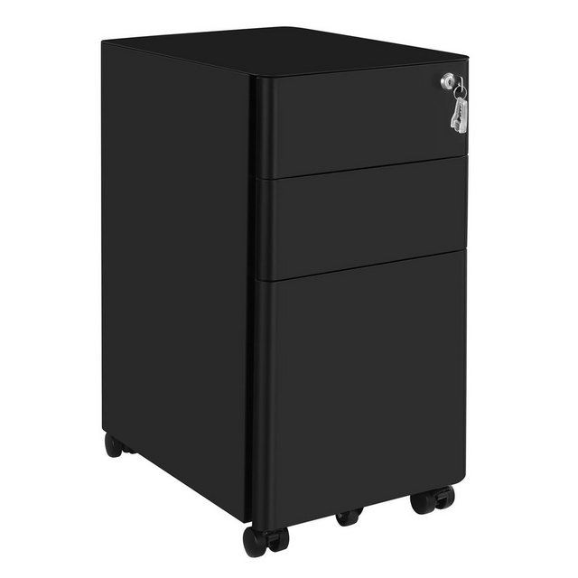 SONGMICS Aktenschrank Rollcontainer, Schloss, vormontiert, Sideboard günstig online kaufen