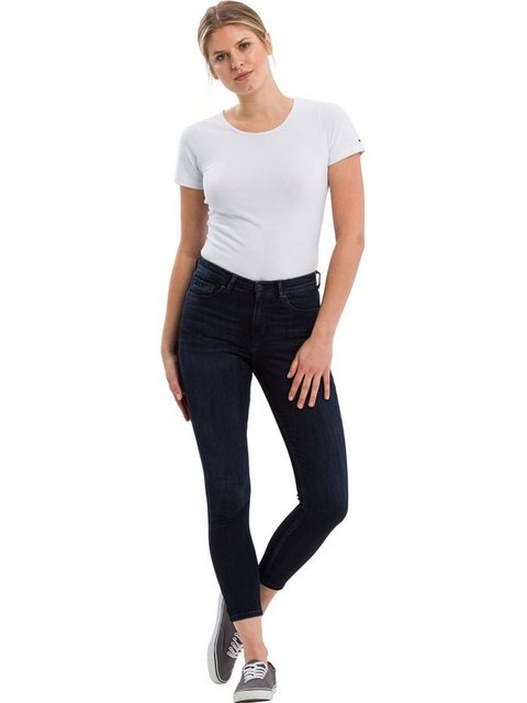 Cross Jeans Damen Jeans Judy - Super Skinny Fit - Blau - Blue Black günstig online kaufen