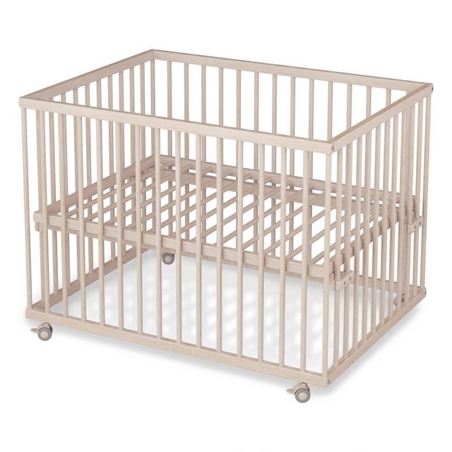 Sämann Babybett Laufgitter 75x100 cm mit Lattenrost natur Premium Kollektio günstig online kaufen