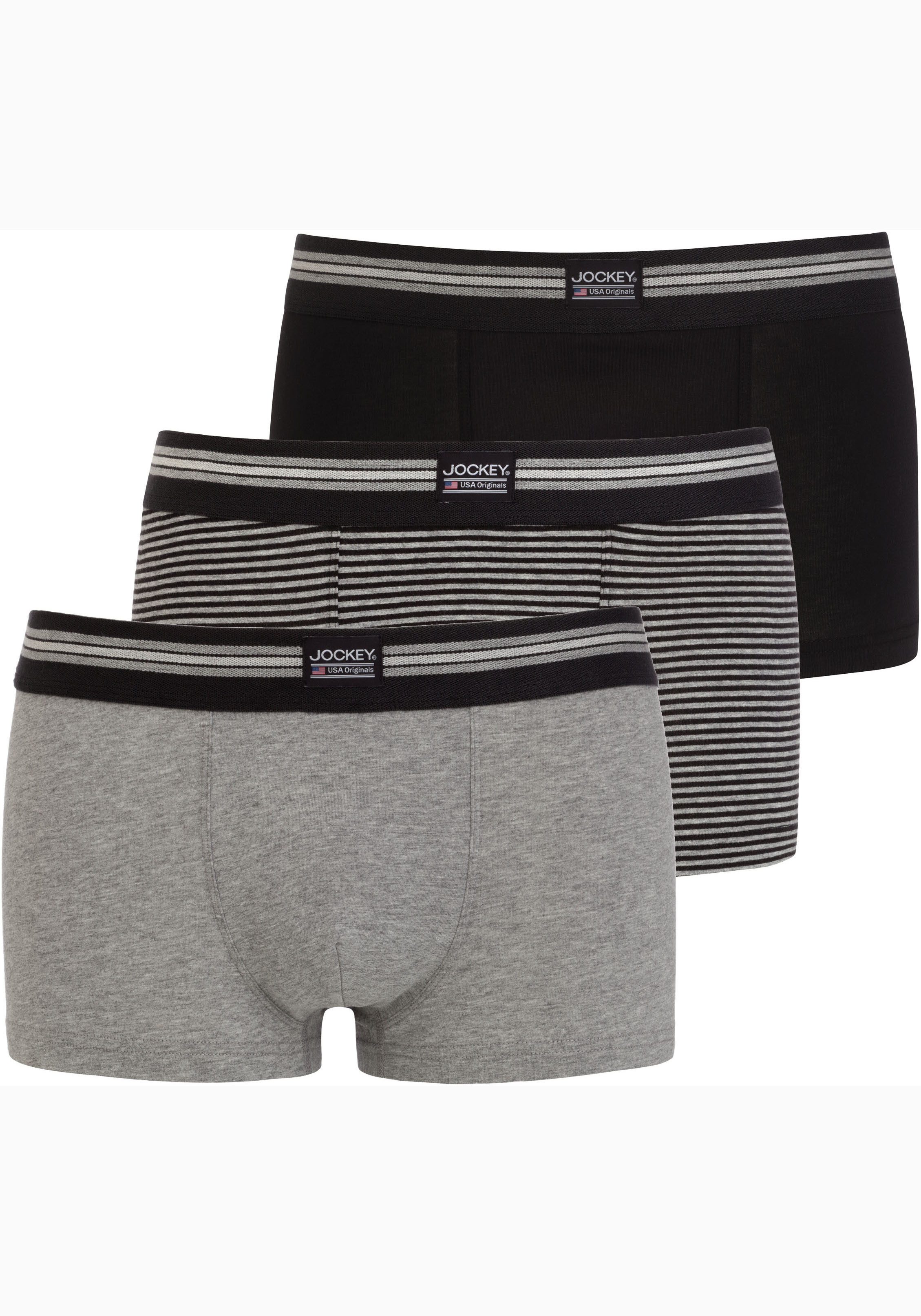 Jockey Trunk "Cotton Stretch", (3er Pack), mittlere Bundhöhe günstig online kaufen