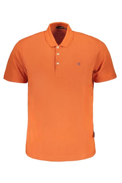 Napapijri Poloshirt Herren Kurzarm-Poloshirt in Orange - Regular Fit günstig online kaufen