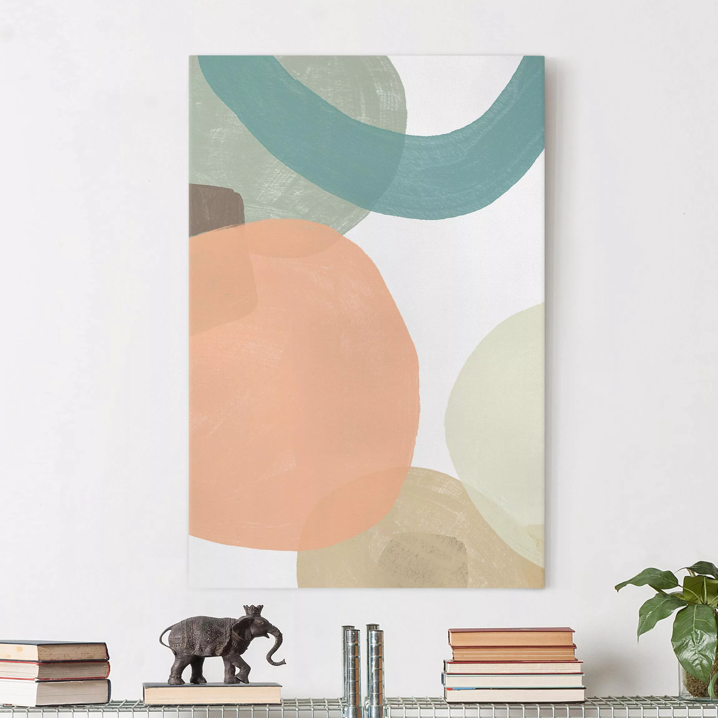 Leinwandbild Abstrakt - Hochformat Pailletten im Detail II günstig online kaufen