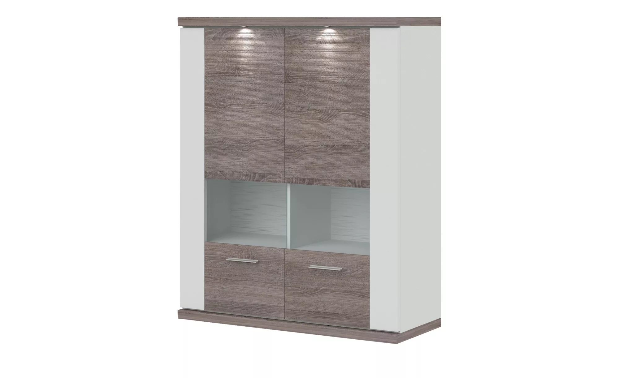 uno Hängevitrine   Titan ¦ holzfarben ¦ Maße (cm): B: 106 H: 131 T: 42 Schr günstig online kaufen