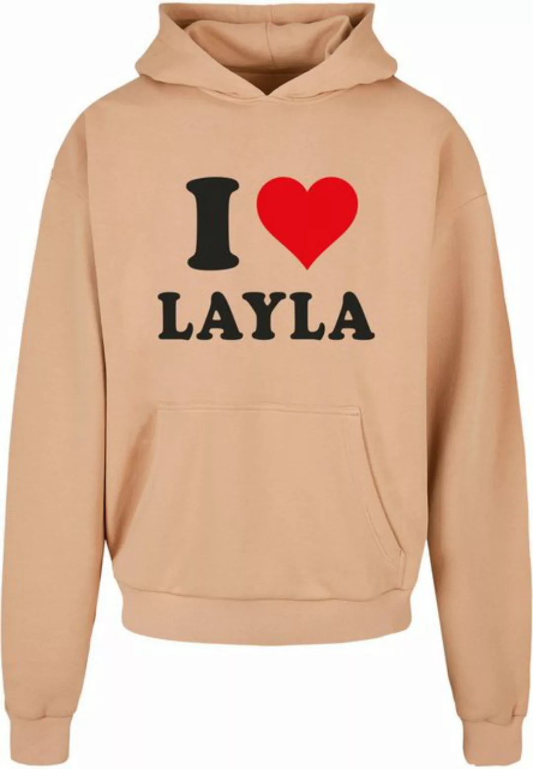 Merchcode Kapuzensweatshirt "Merchcode Herren I Love Layla Ultra Heavy Hood günstig online kaufen