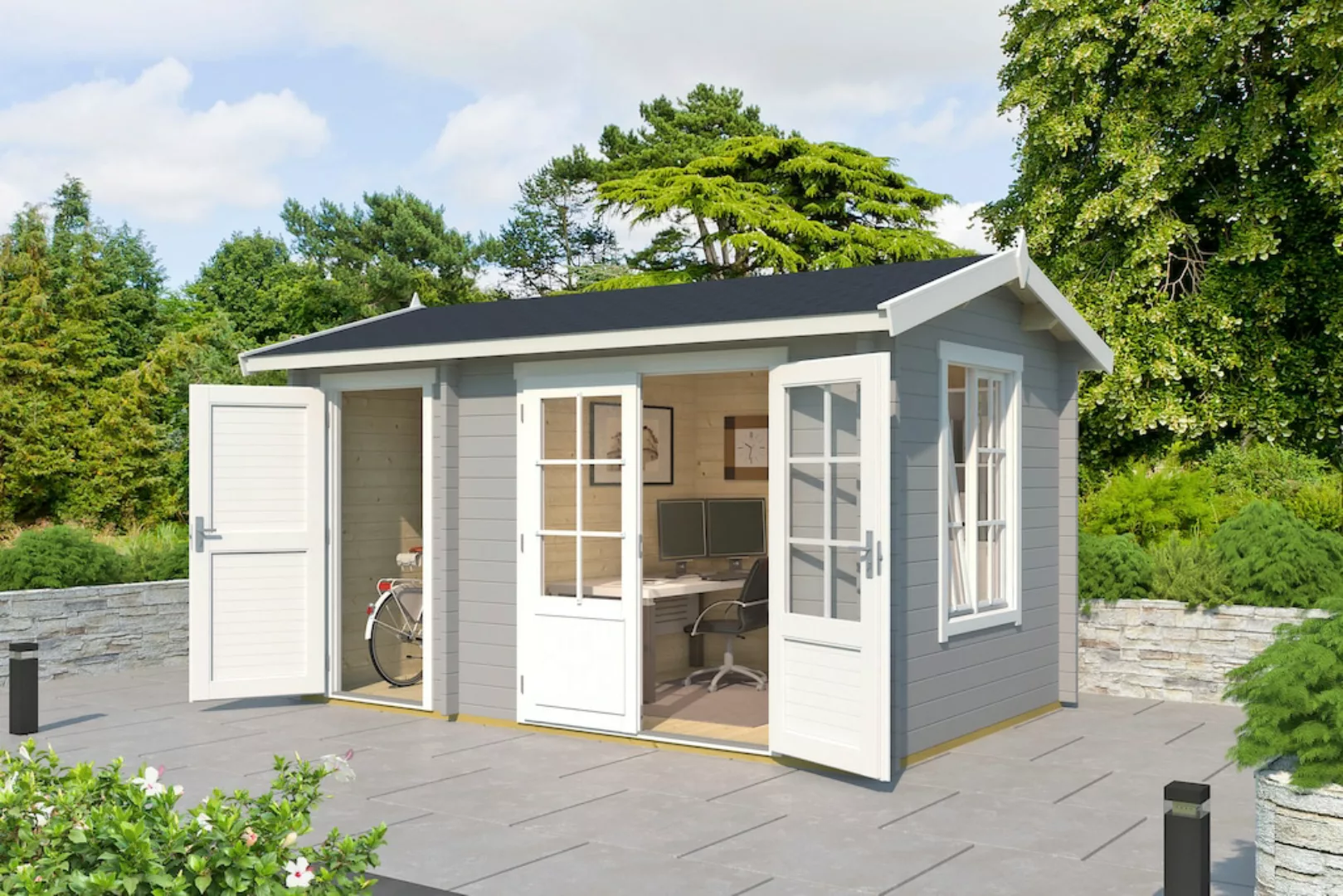 LASITA MAJA Gartenhaus "WREXHAM", (Set, inkl. Fussbodenbretter zum verlegen günstig online kaufen