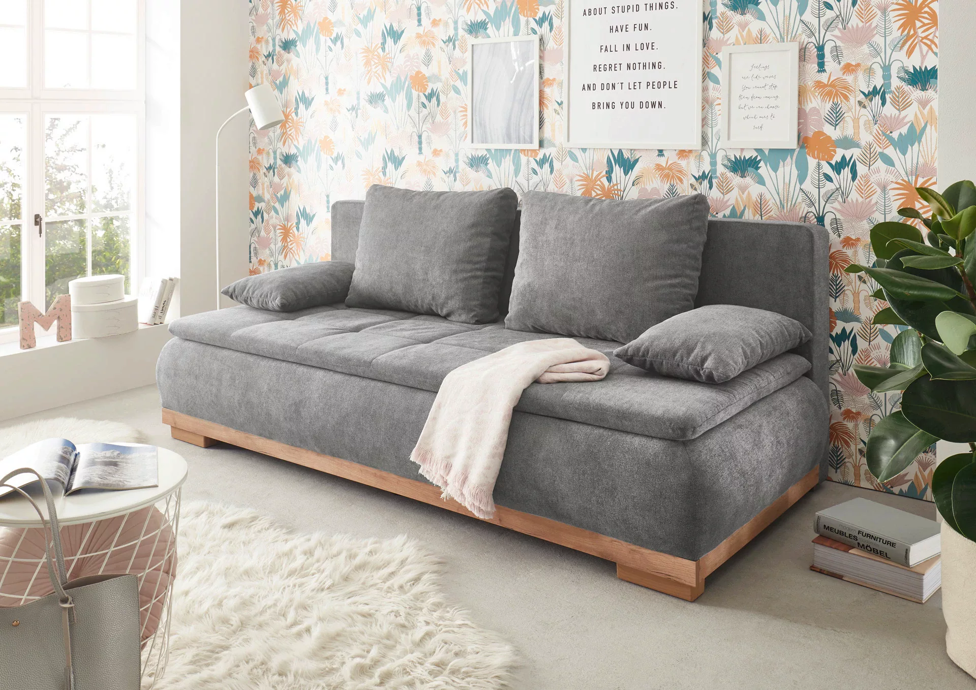 ED EXCITING DESIGN Schlafsofa Mila, mit Bettfunktion und Bettkasten, sowie günstig online kaufen