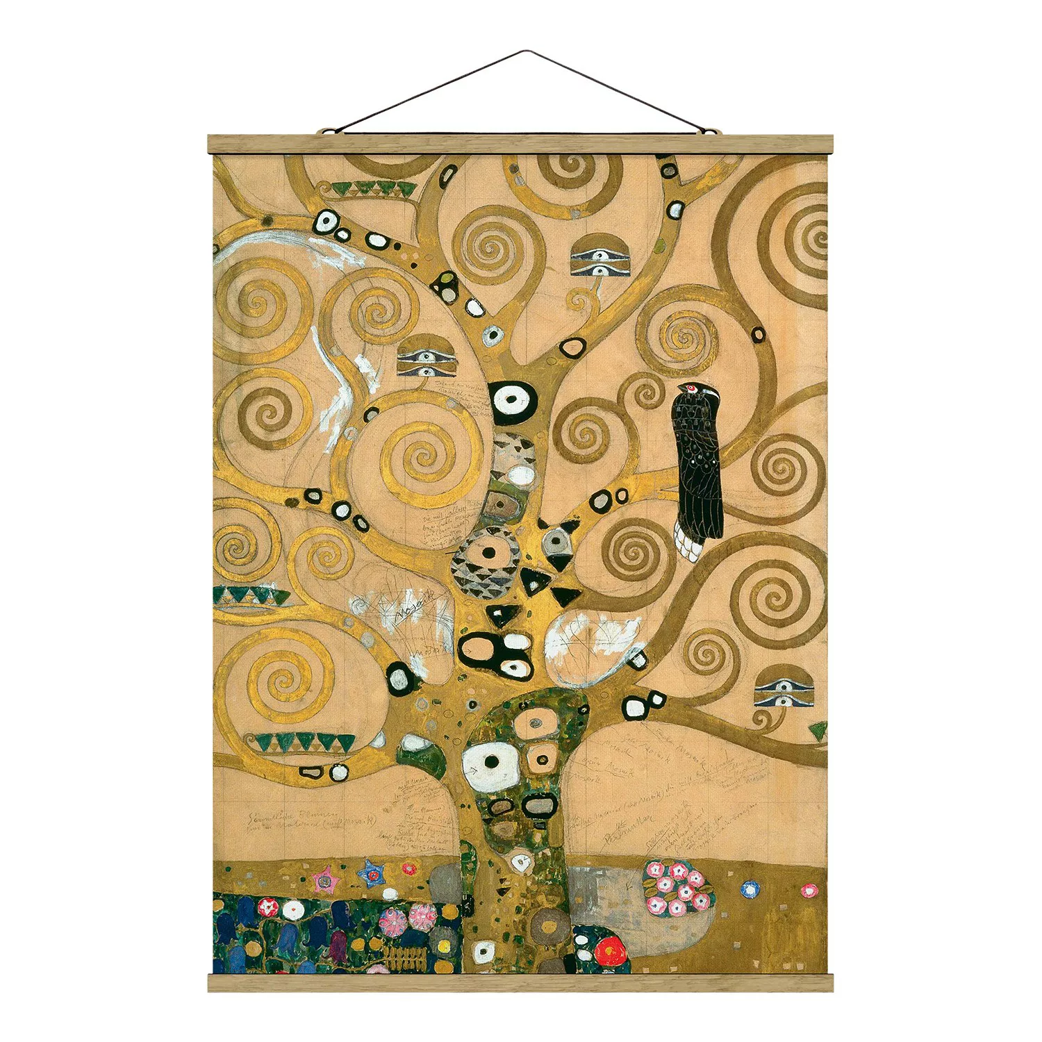 home24 Stoffbild  Gustav Klimt Der Lebensbaum günstig online kaufen
