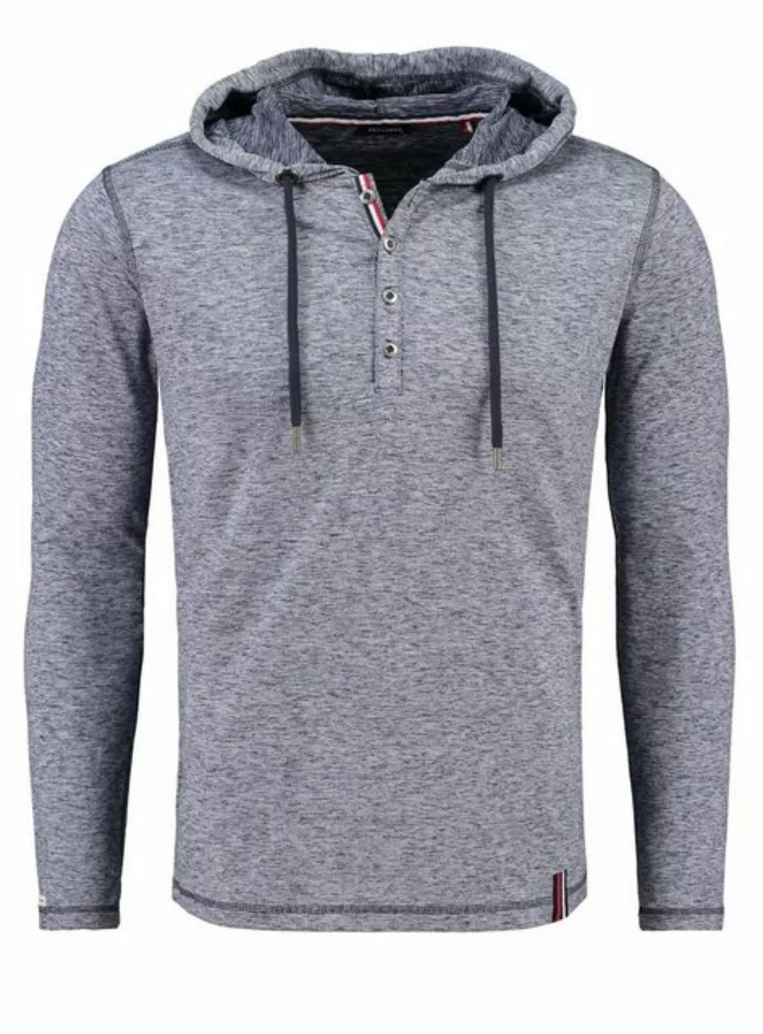 Key Largo Henleyshirt für Herren Jesse Longsleeve hoody Sweatshirt mit Kapu günstig online kaufen