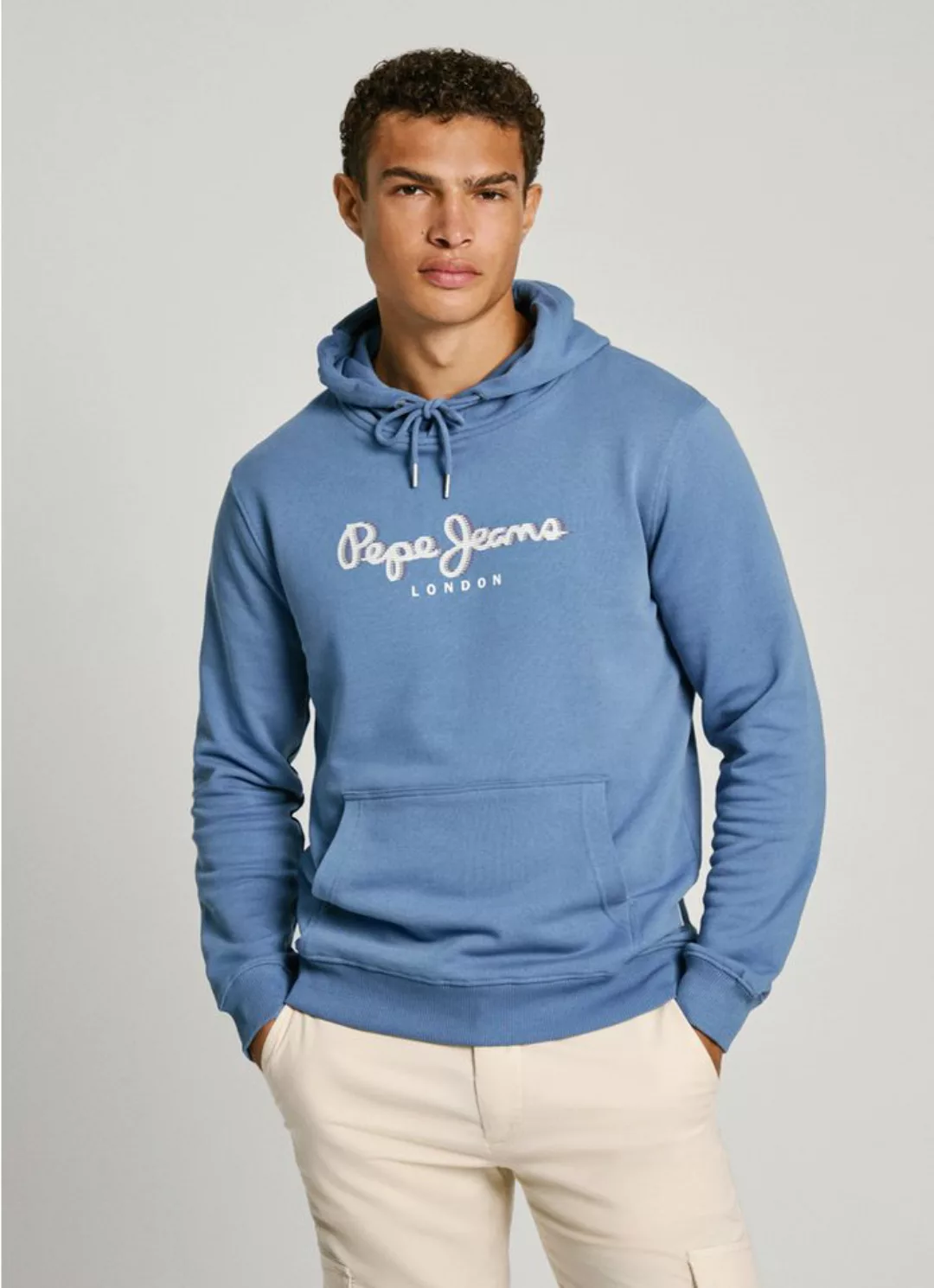 Pepe Jeans Hoodie SAUL HOODIE mit Logoprint in 3-D Optik günstig online kaufen