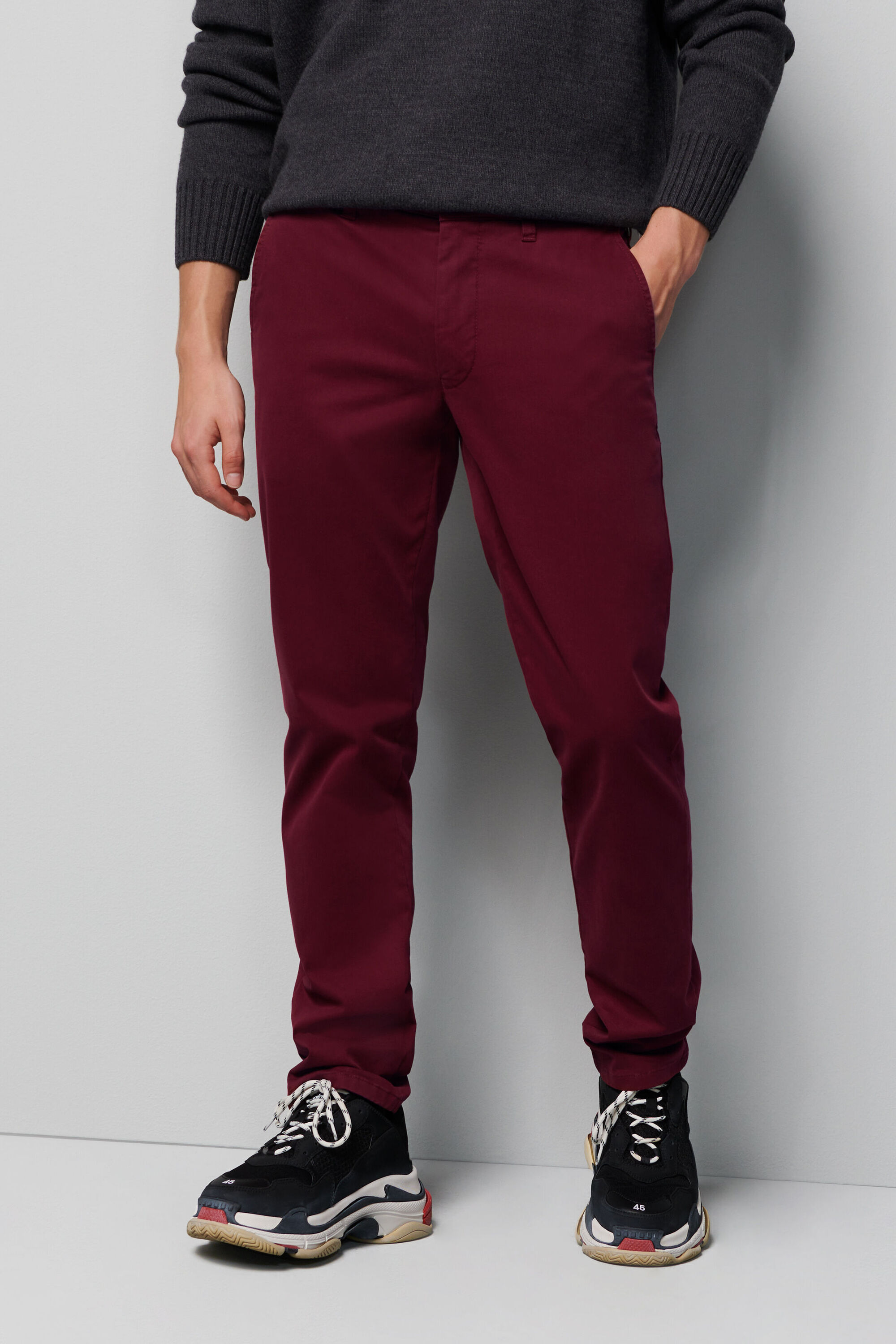 MEYER Chinos "M5 Chino", im unifarbenen Design günstig online kaufen