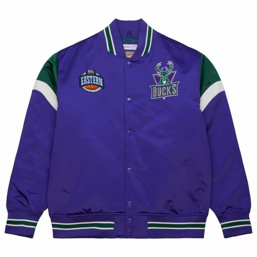 Mitchell & Ness Collegejacke Heavyweight Satin NBA Milwaukee Bucks günstig online kaufen