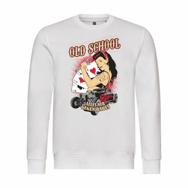 deinshirt Rundhalspullover Herren Sweatshirt Old School alles nur gegen Bar günstig online kaufen