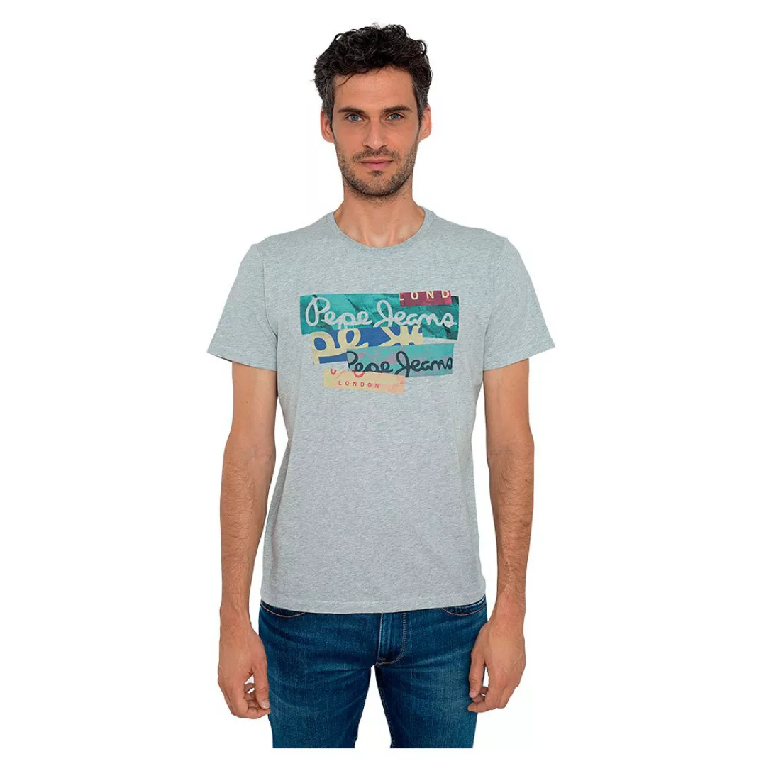 Pepe Jeans Mig Kurzärmeliges T-shirt L Grey Marl günstig online kaufen