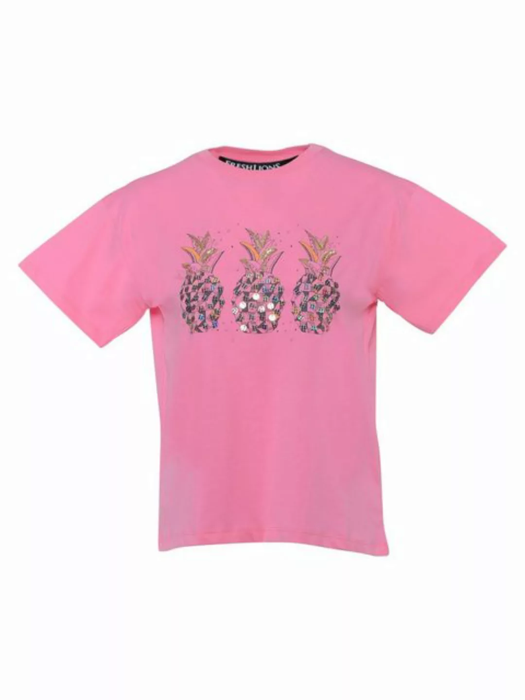 freshlions T-Shirt T-Shirt Ananas rosa S Pailletten günstig online kaufen