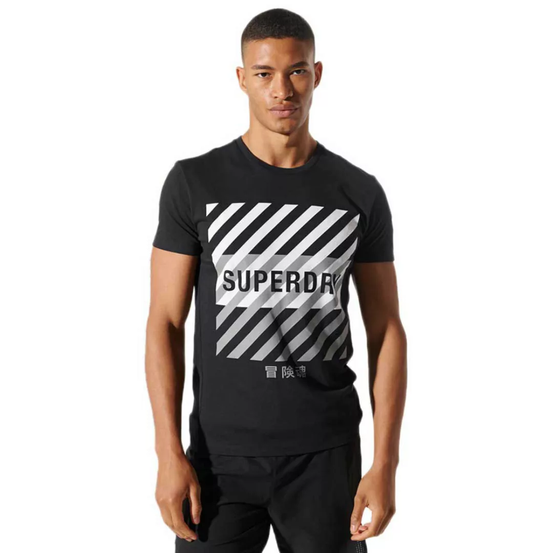 Superdry Training Core Sport Graphic Kurzarm T-shirt S Black günstig online kaufen