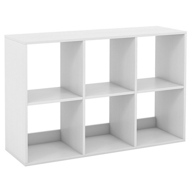 COSTWAY Bücherregal, Standregal 6 Fächer, bis 70kg, 103,5x33x70cm günstig online kaufen