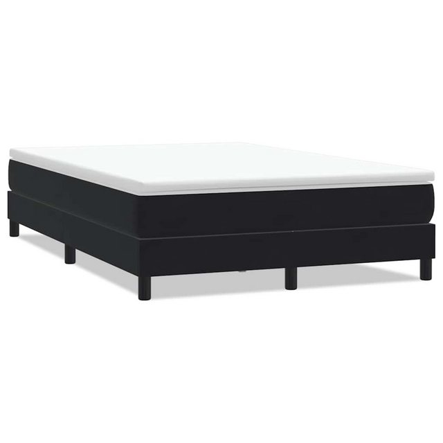 vidaXL Boxspringbett, Boxspringbett ohne Matratze Schwarz 140x220 cm Samt günstig online kaufen