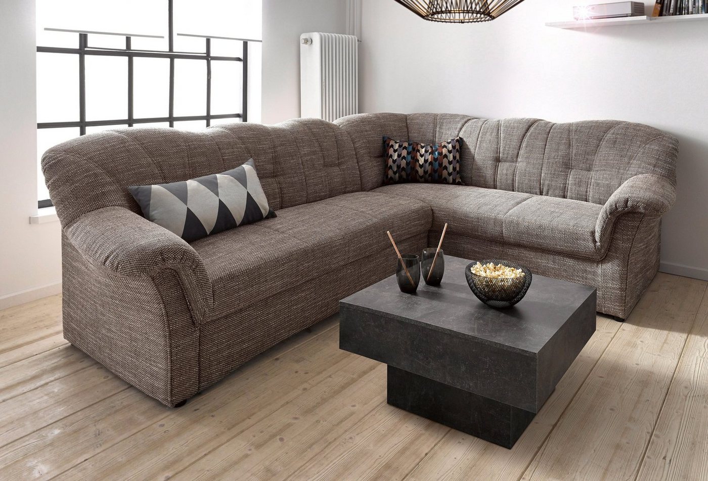 DOMO collection Ecksofa "Papenburg B/T/H: 242/190/84 cm L-Form", wahlweise günstig online kaufen