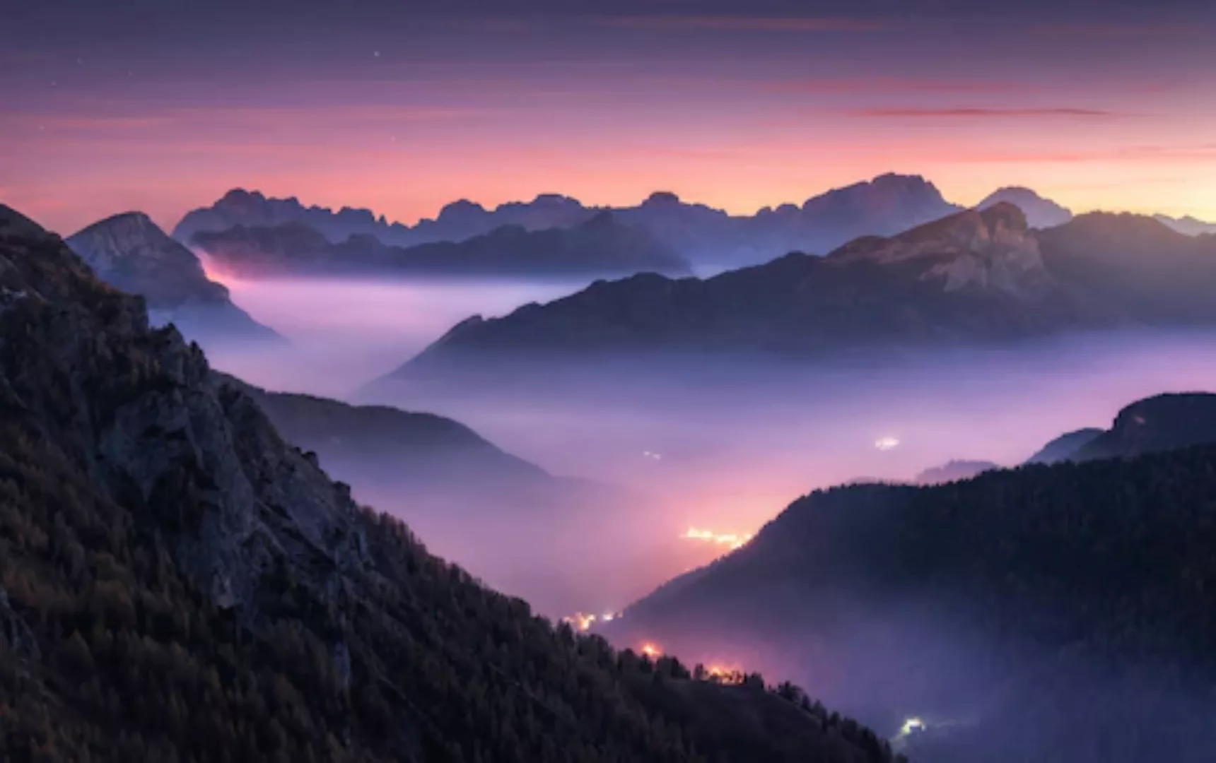 Papermoon Fototapete »Terrasse am Berg« günstig online kaufen