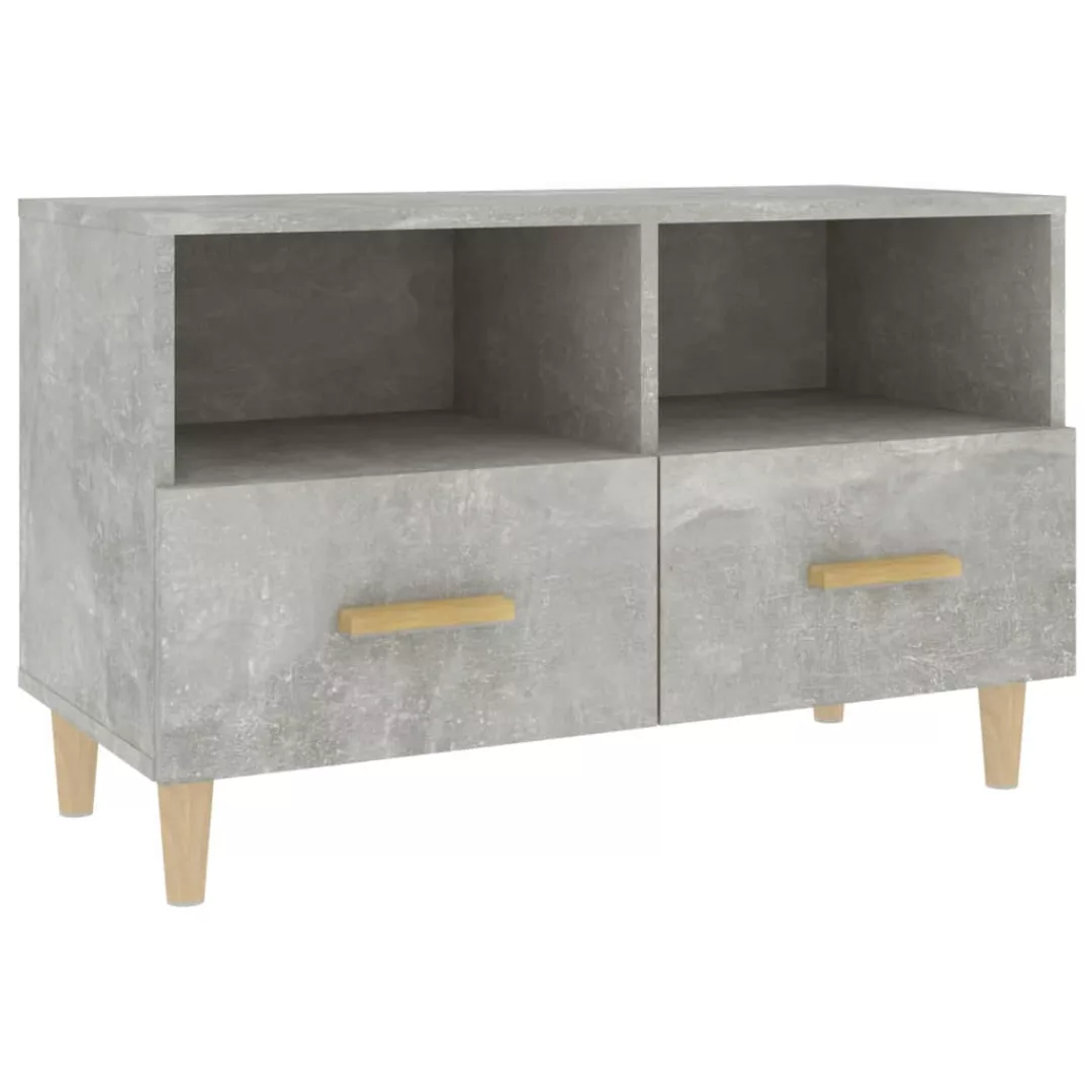 Vidaxl Tv-schrank Betongrau 80x36x50 Cm Holzwerkstoff günstig online kaufen