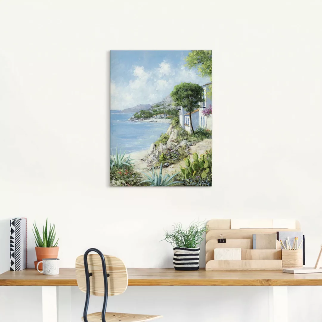 Artland Wandbild "Weg zum Meer", Gewässer, (1 St.), als Leinwandbild, Wanda günstig online kaufen