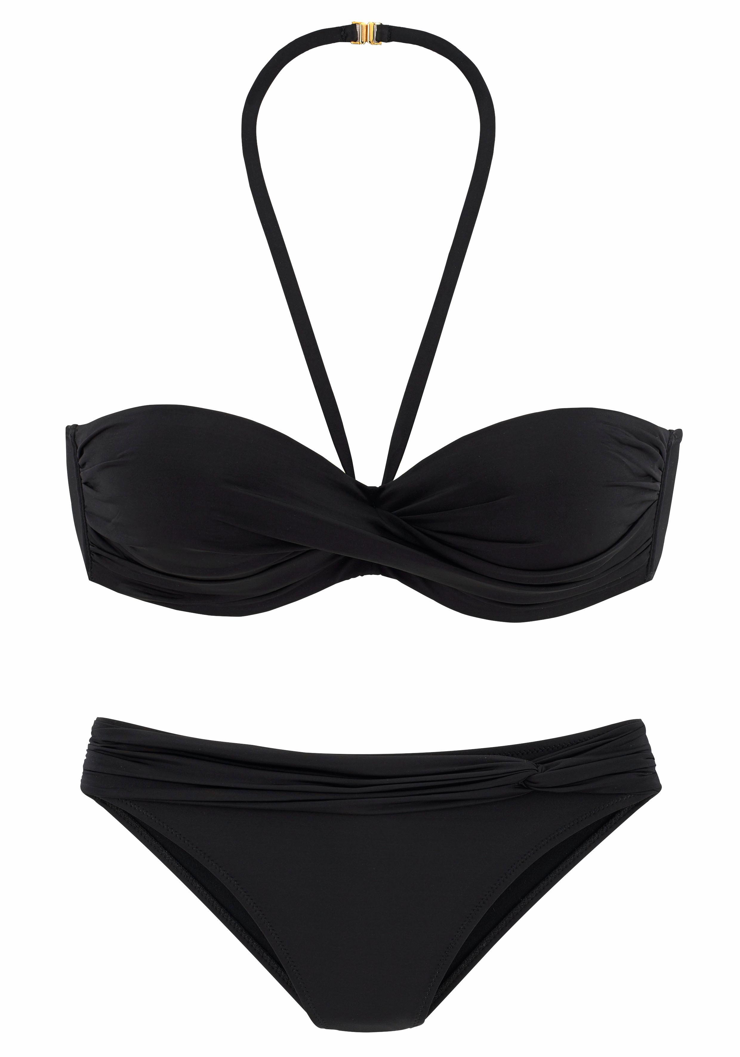 LASCANA Bügel-Bandeau-Bikini, mit verschiedenen Trägervarianten günstig online kaufen