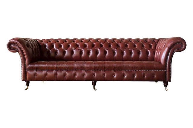 JVmoebel 4-Sitzer Ledersofa Sofa 4 Sitzer Sofas Chesterfield 245cm 100% Led günstig online kaufen