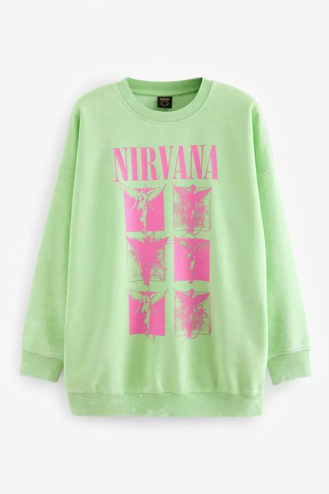 Next Sweatshirt Lizenziertes Slogan-Sweatshirt mit Grafik, Nirvana (1-tlg) günstig online kaufen