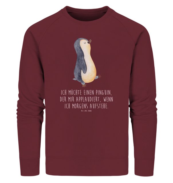 Mr. & Mrs. Panda Longpullover Größe XS Pinguin marschieren - Burgundy - Ges günstig online kaufen