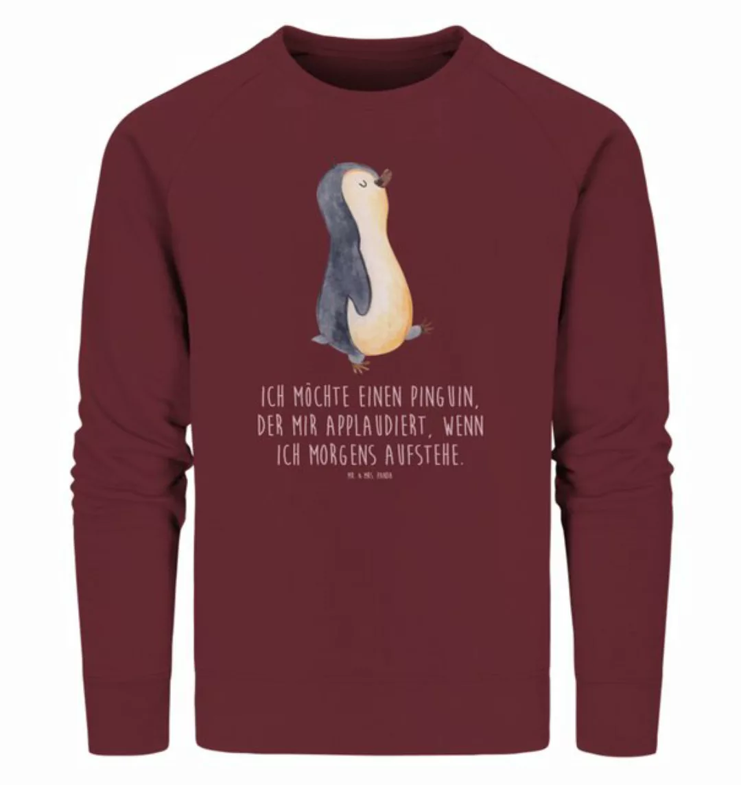 Mr. & Mrs. Panda Longpullover Größe XXL Pinguin marschieren - Burgundy - Ge günstig online kaufen