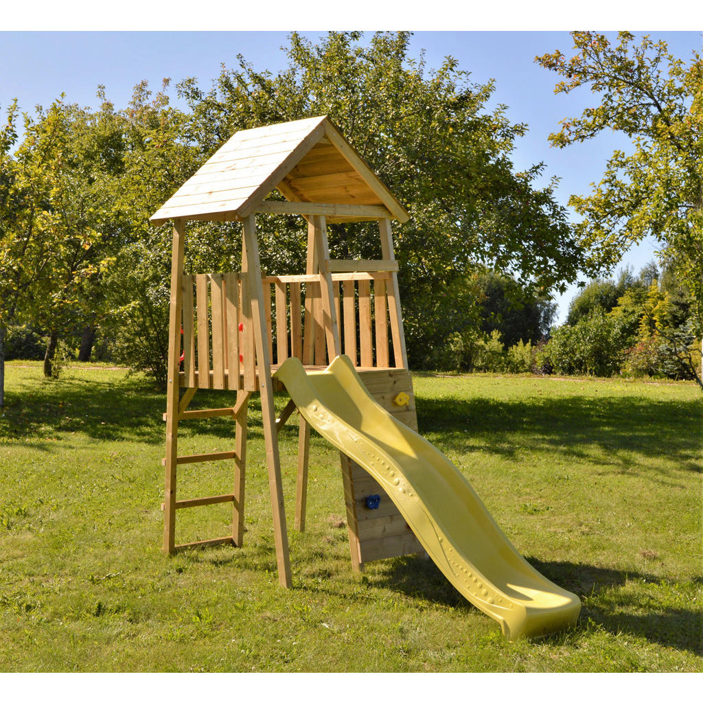 Wendi Toys Stelzenspielhaus Falke natur B/H/L: ca. 110x270x280 cm günstig online kaufen