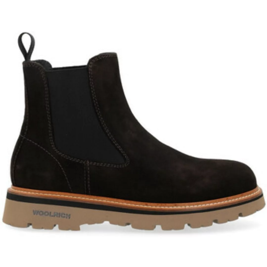 Woolrich  Herrenstiefel Chelsea-Stiefelette aus braunem Wildleder günstig online kaufen