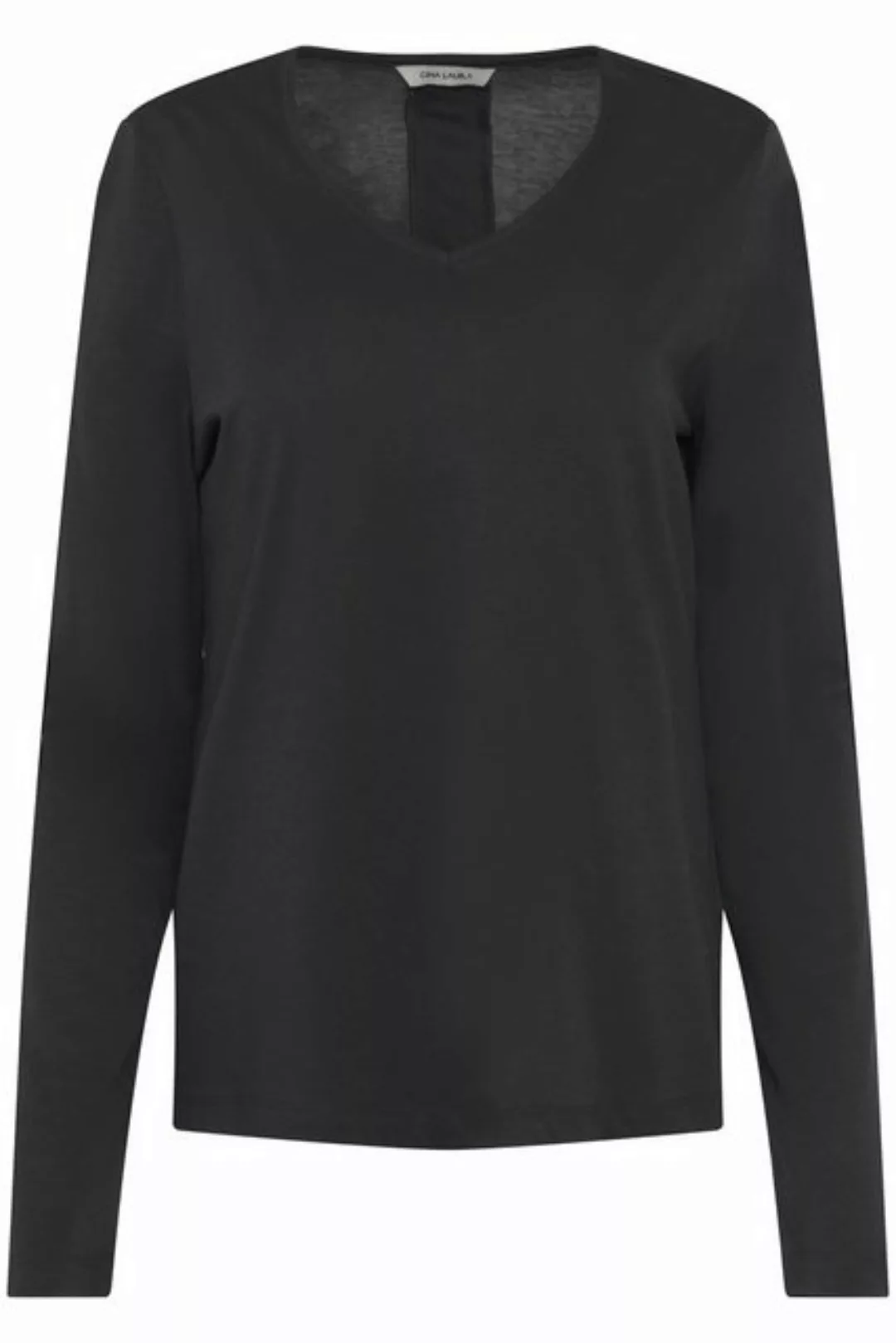 Gina Laura Longsleeve Shirt Identity Zierknoten Rücken-Nietennaht günstig online kaufen